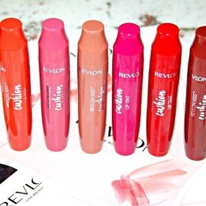 (You get 5) Revlon Lip Tint Collection - Orange, Pink, Nude, Red